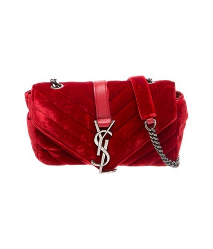 Saint Laurent Laurent Velvet Crossbody Bag Baby