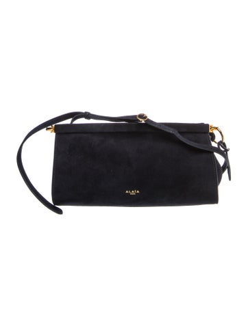 Alaia Suede Small Le Click East West Bag