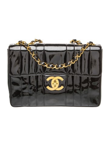 Jumbo Vertical Quilt Flap Bag