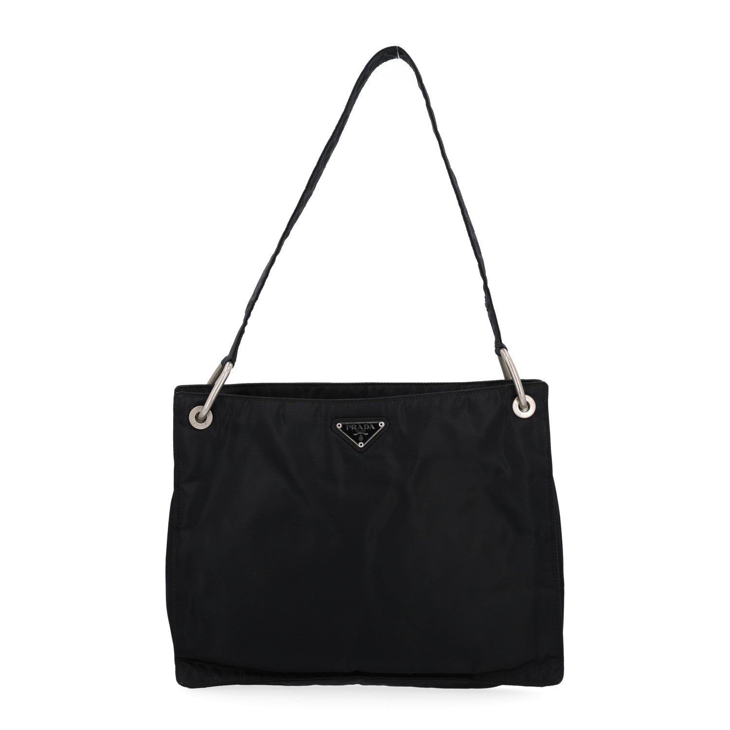 Prada Tessuto Nylon Shoulder Bag Black