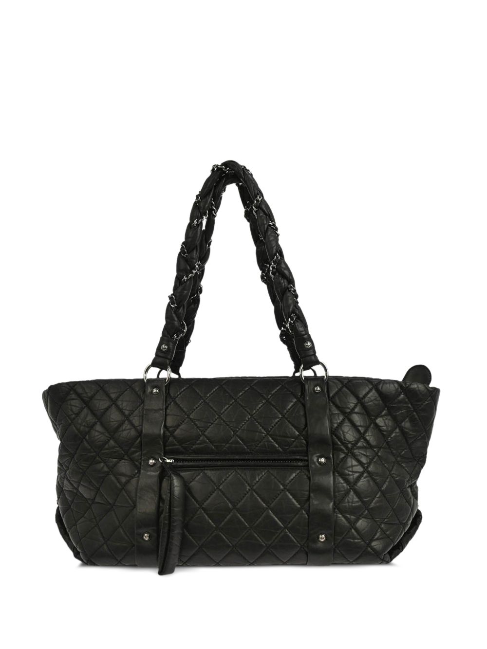 2005-2006 braided leather tote bag