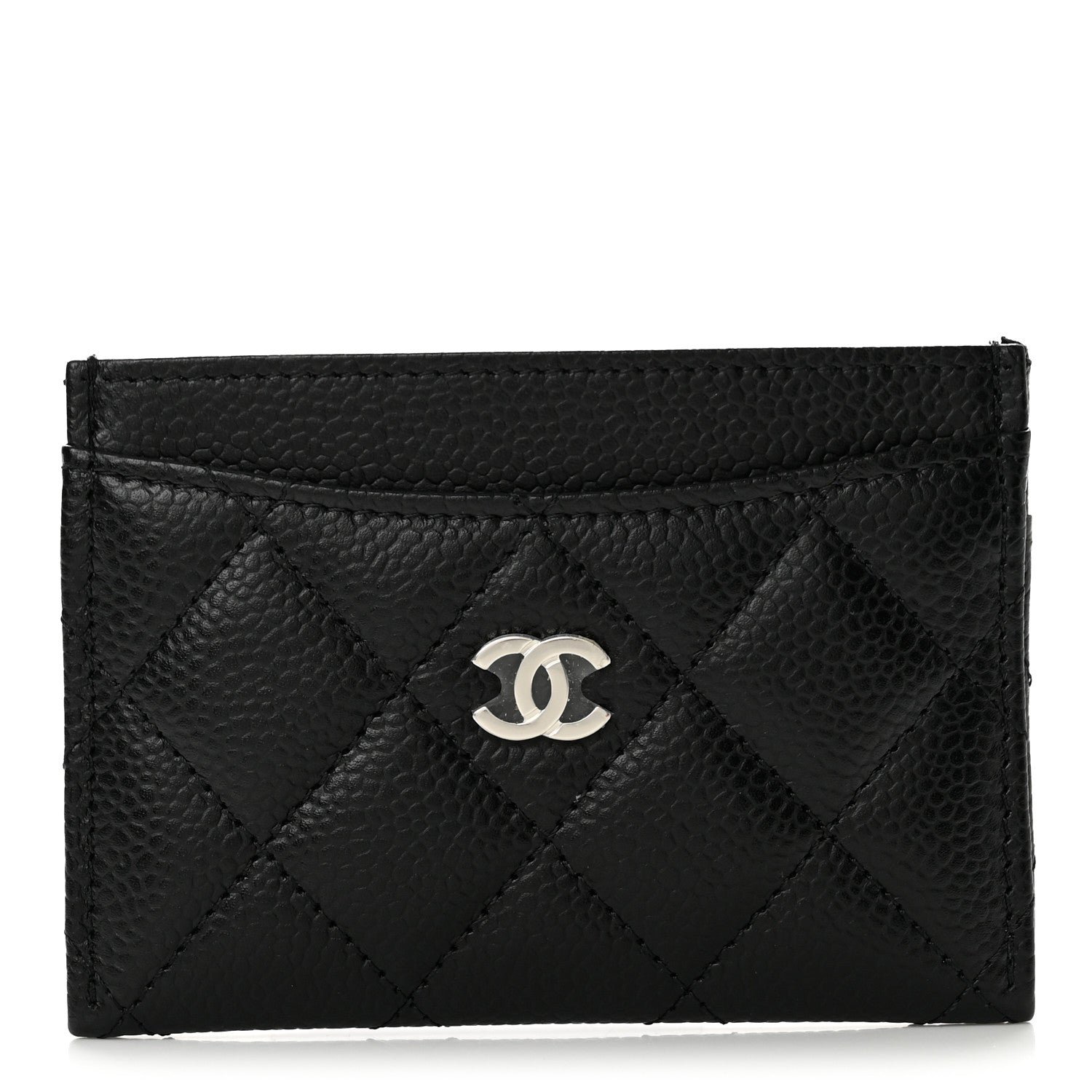Chanel Caviar Quilted Card Holder Black