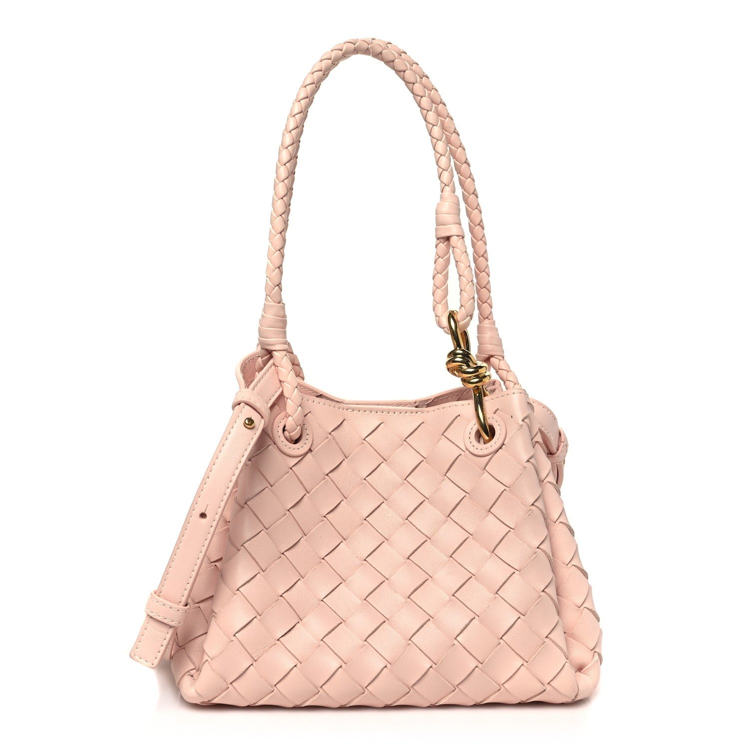 Bottega Veneta Bottega Veneta Nappa Intrecciato Small Parachute Shoulder Bag Cameo