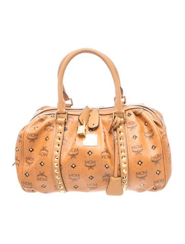 MCM Visetos Top Handle Bag
