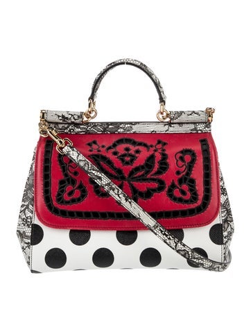 Dolce & Gabbana Leather Top Handle Bag