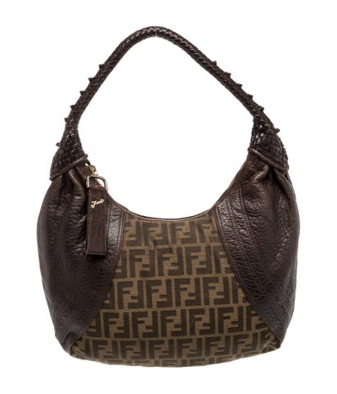 Fendi Zucca Ff Spy Hobo Vintage