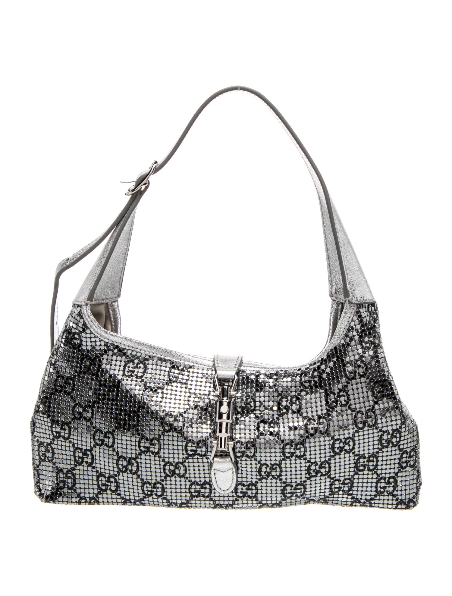 Piston Lock Jackie Slim metallic evening bag