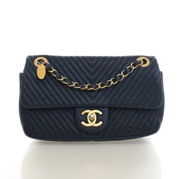 Calfskin Surpique Flap Bag