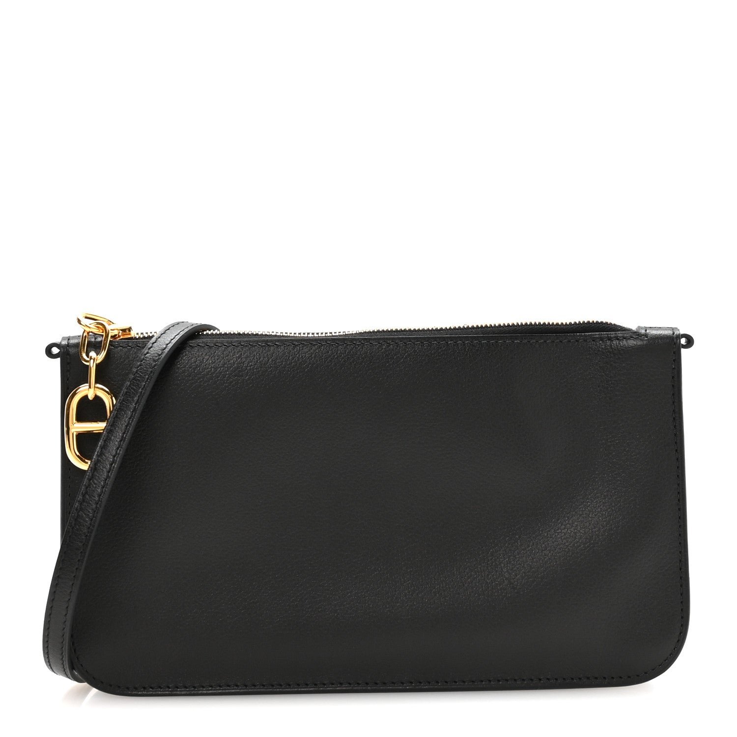 Hermes Evergrain Chaine d'Ancre Zipengo Pochette To Go Black