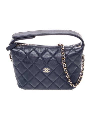 Mini Quilted Hobo w/ Chain