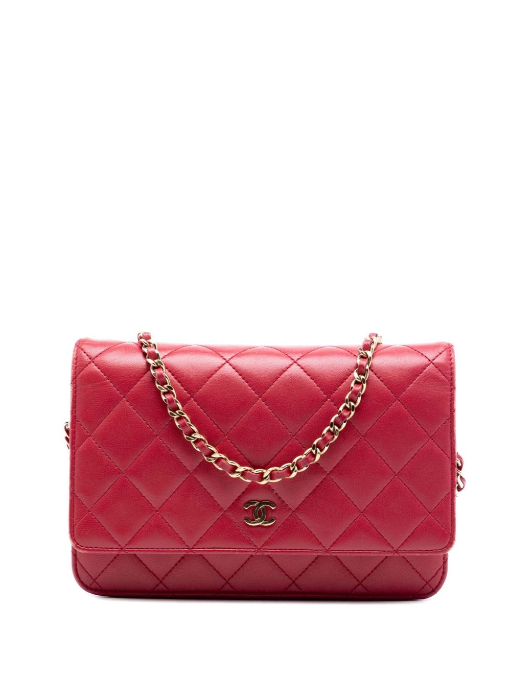 2016-2017 CC Quilted Lambskin Wallet on Chain crossbody bag