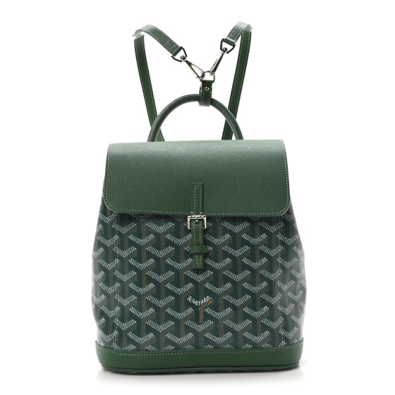Goyard Goyardine Calfskin Mini Alpin Backpack Green