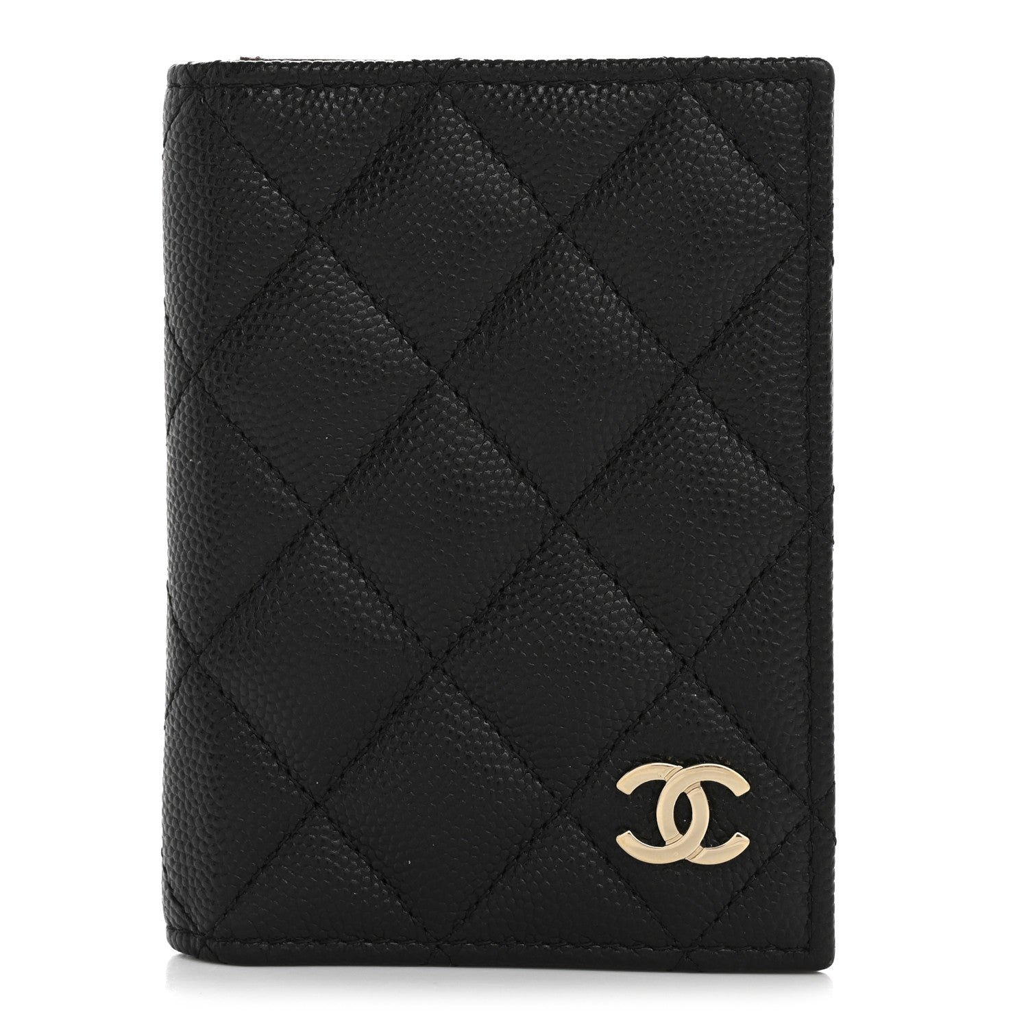 Chanel Caviar Quilted Card Holder Wallet Black