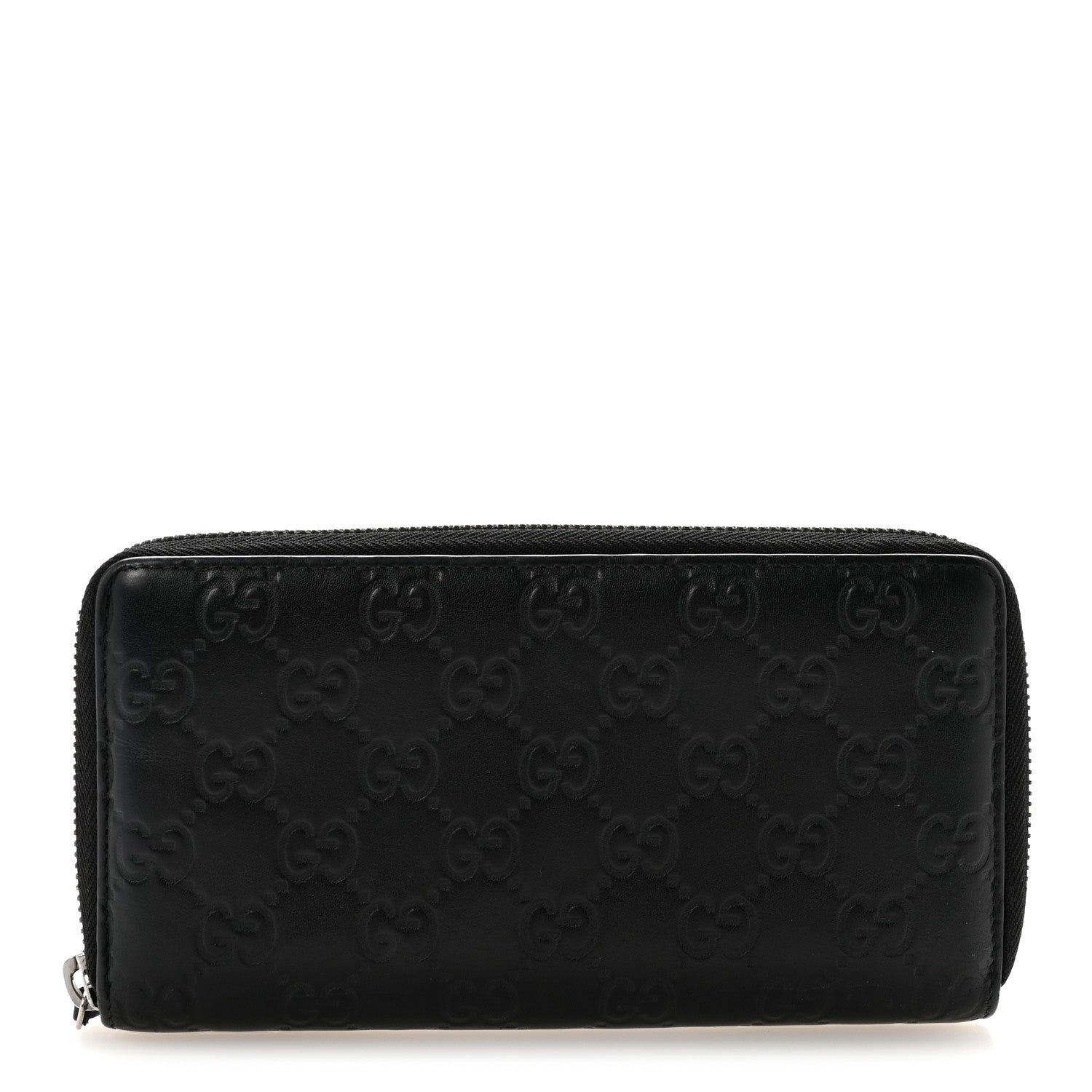 Gucci Guccissima Signature Microguccissima Bree Zip Around Wallet Black