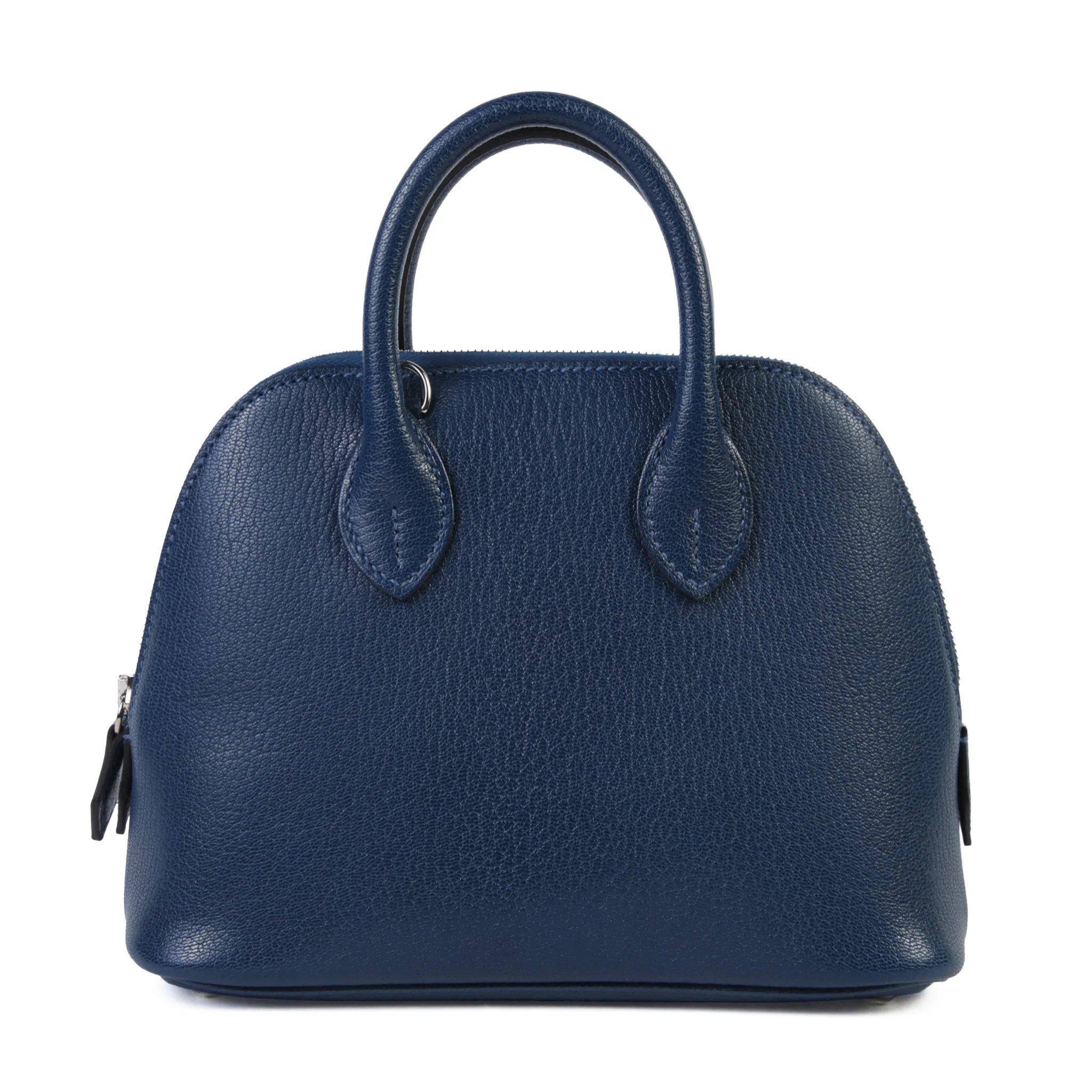 Brand New ( Rank N ) HERMÈS Mini Bolide 1923 Deep Blue (S4) Chevre Palladium hardware K (2025)