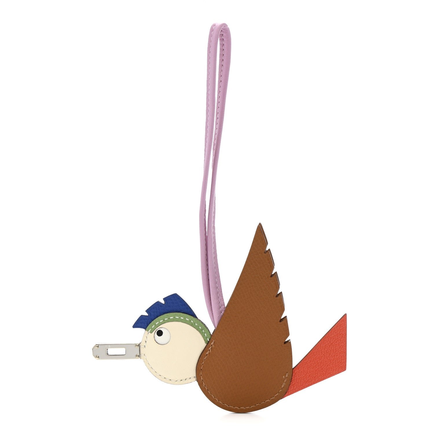 Hermes Hermes Epsom Swift Chevre Mysore Birdy Bag Charm Mauve Sylvestre Vert Poppy Gold Nata Craie