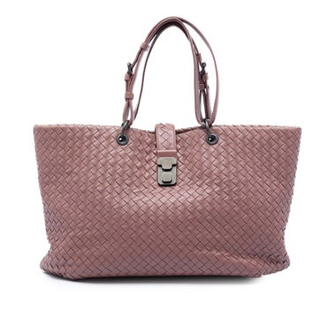 Leather Medium Nappa Intrecciato Capri Tote