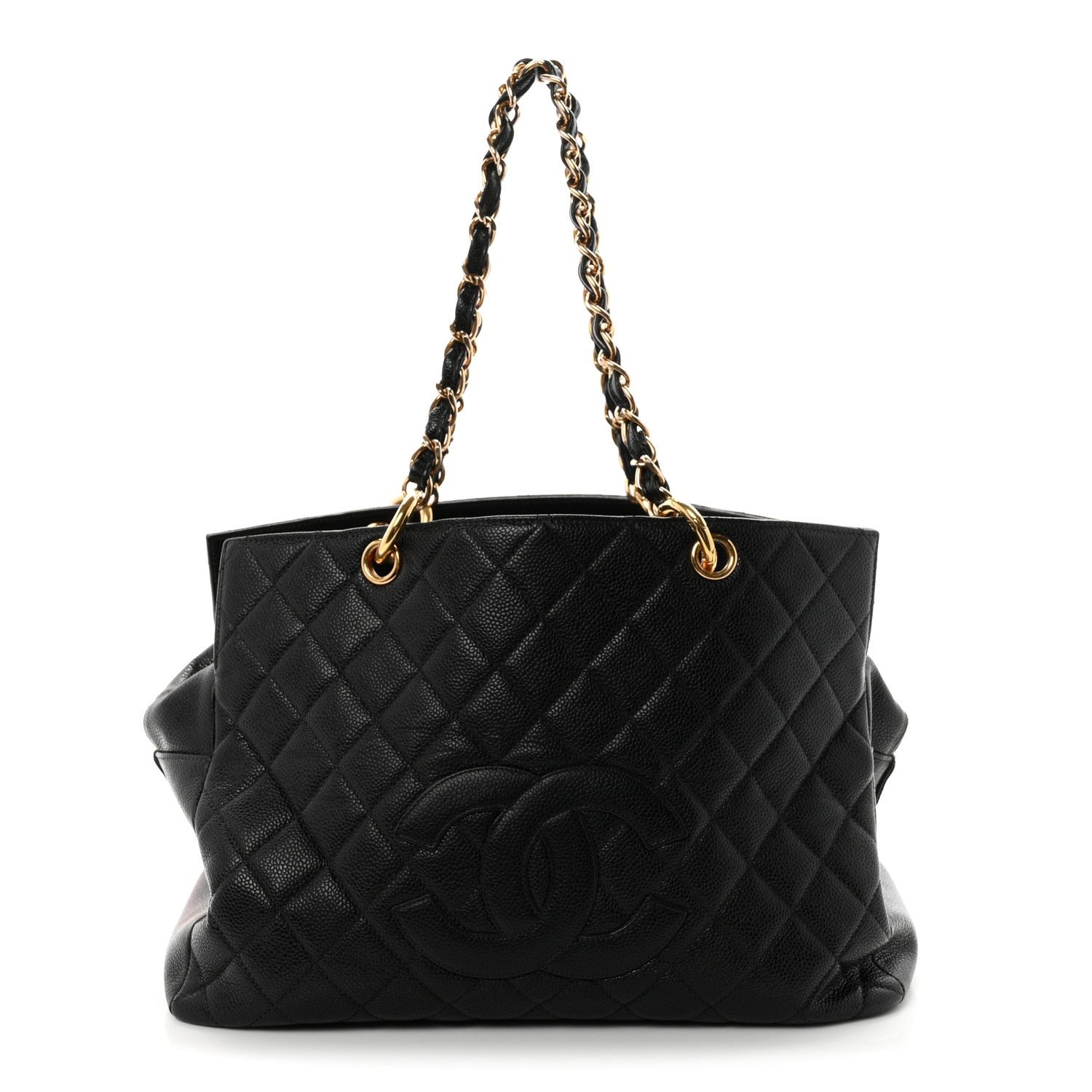 Chanel Caviar Quilted Grand Timeless Tote GTT Black