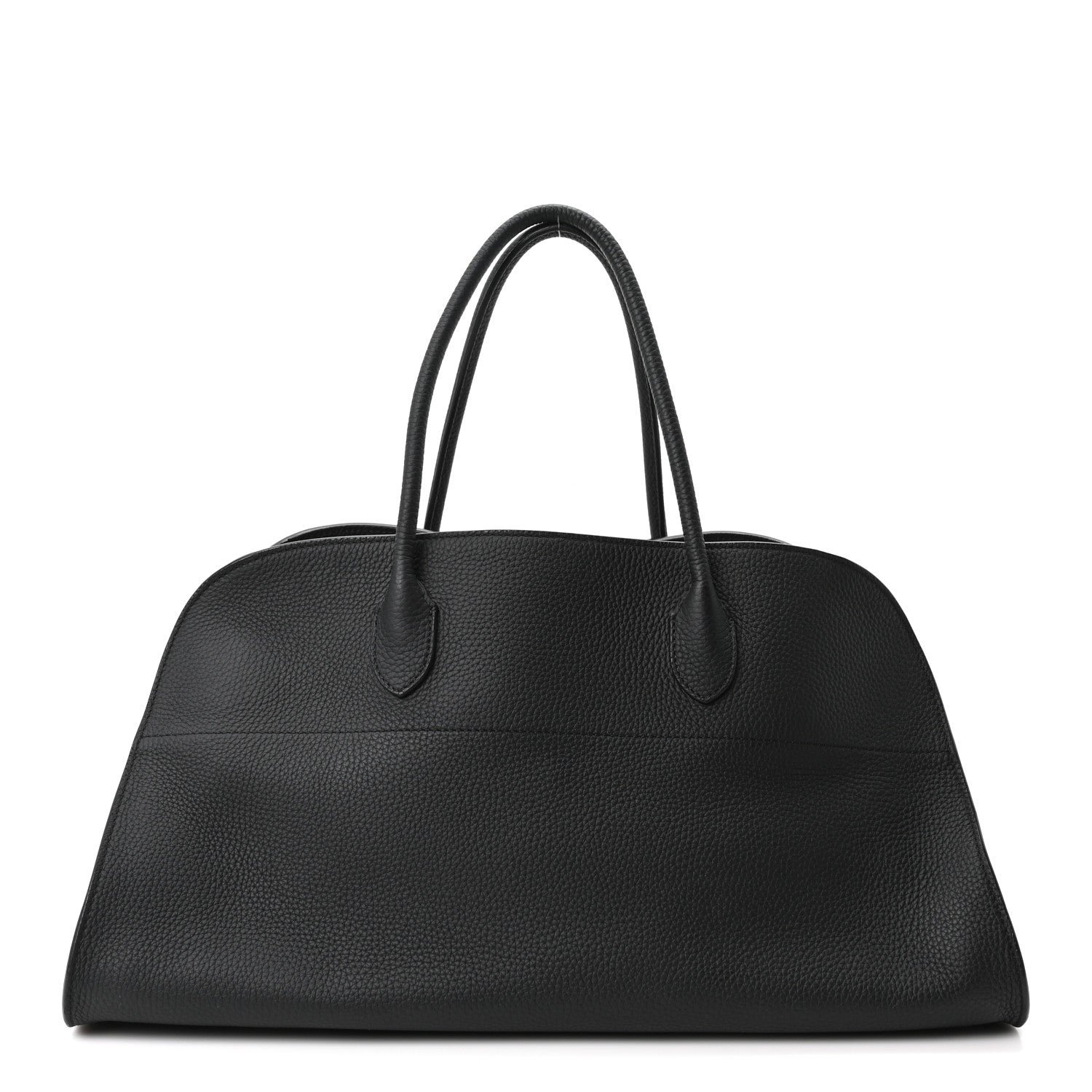 The Row Matte Grained Calfskin EW Margaux Black
