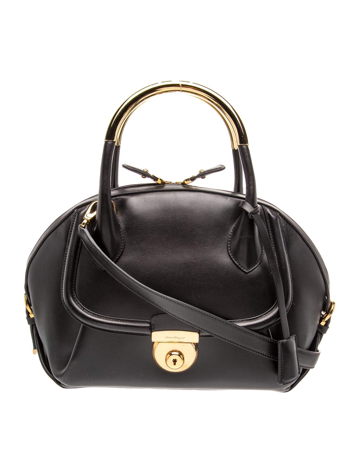 Leather Top Handle Bag