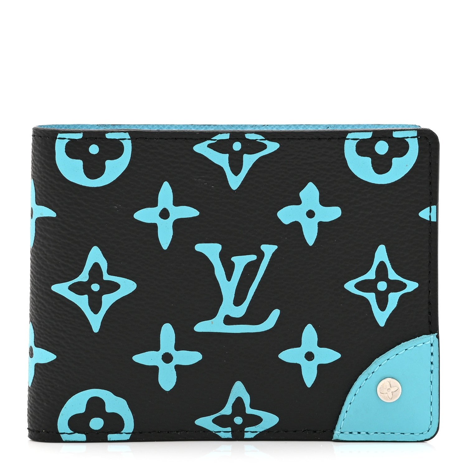 Louis Vuitton Monogram Playground Slender Wallet Black