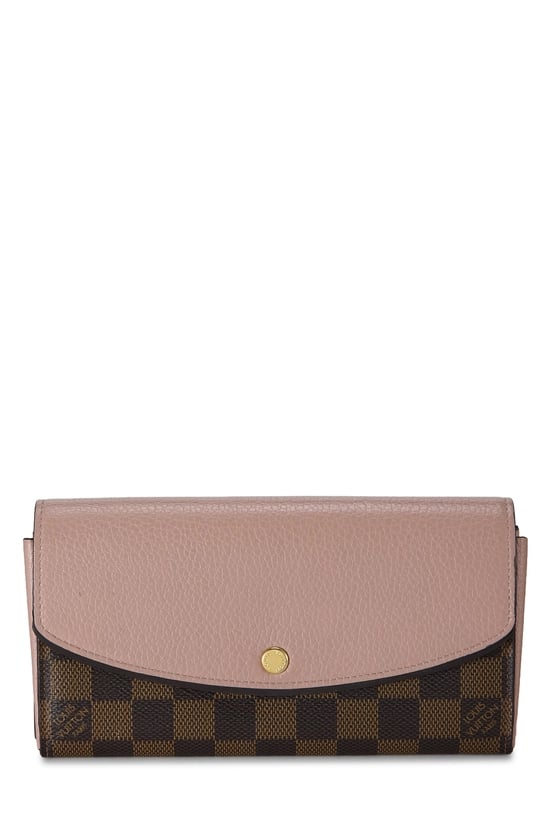 Pink Damier Ebene Normandy Wallet