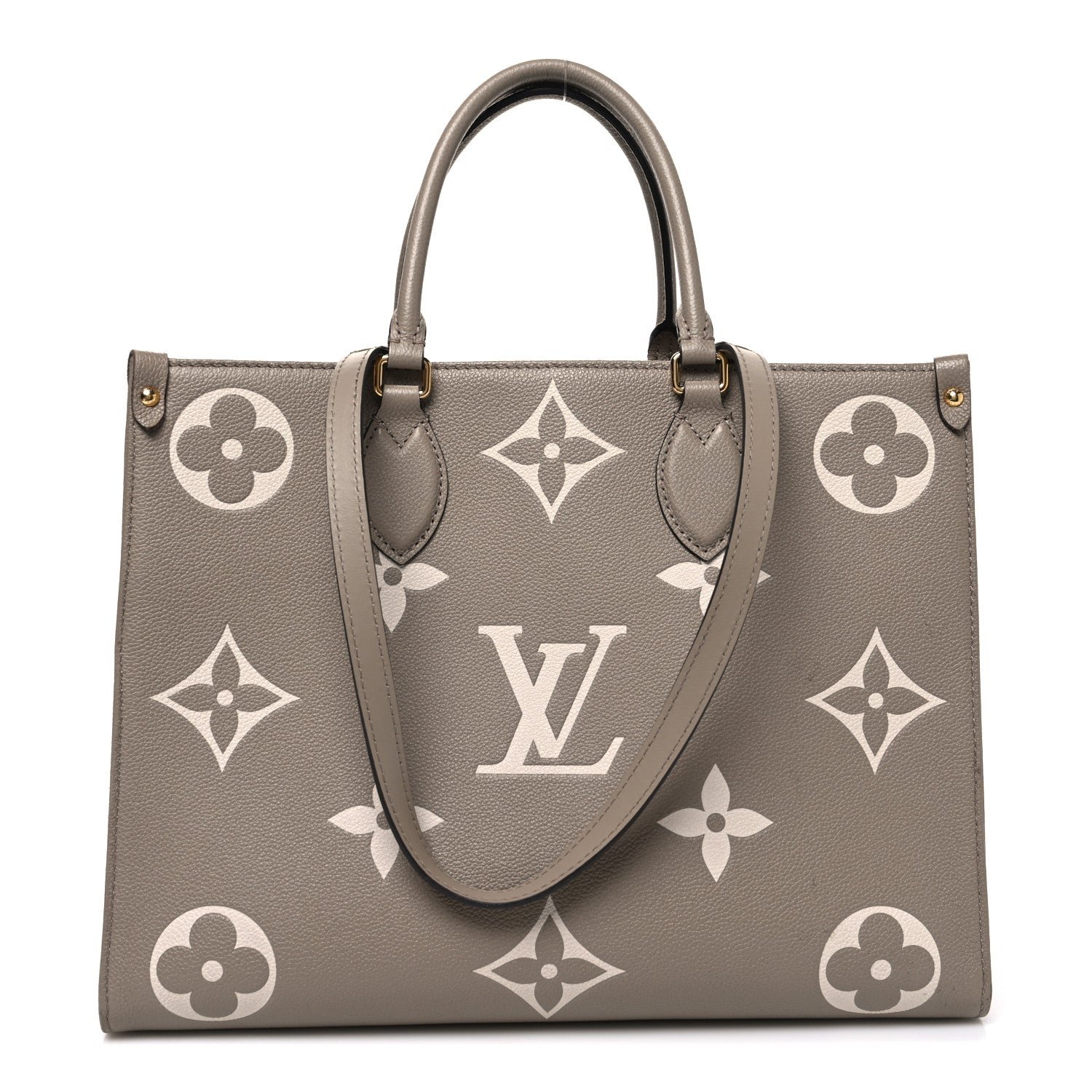 Louis Vuitton Empreinte Monogram Giant Onthego MM Tourterelle Creme
