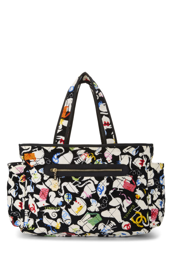 Chanel Multicolor Terry Cloth Baby Animals Diaper Bag