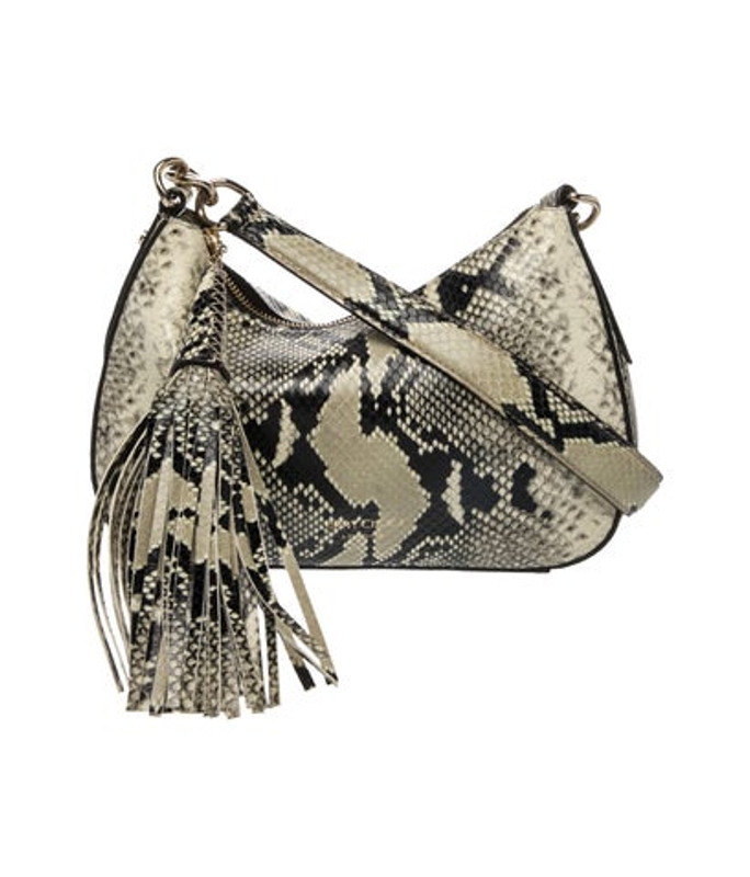 Jimmy Choo Choo Snakeskin Shoulder Bag