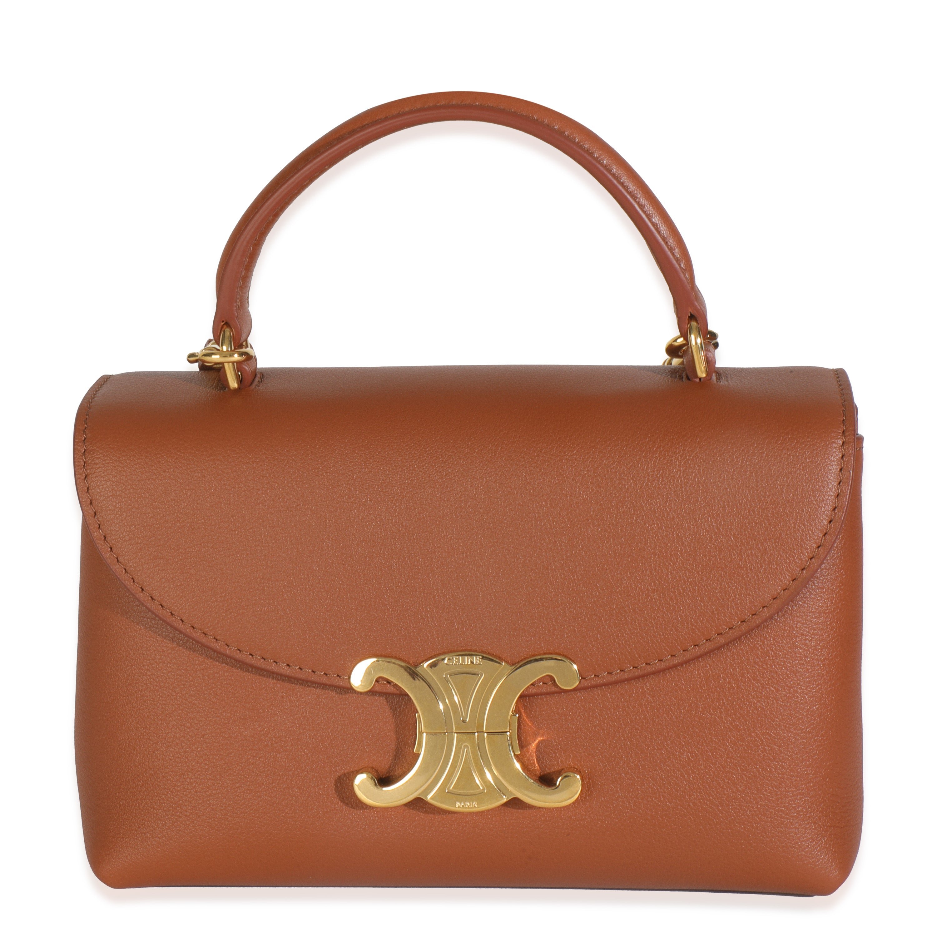 Celine Chesnut Supple Calfskin Teen Nino Bag