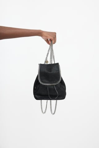 Faux Leather Falabella Mini Backpack