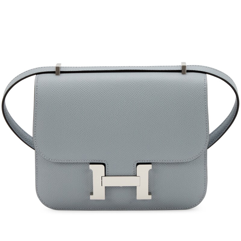 Gris Pantin Epsom Mini Constance 18 Palladium Hardware, 2025
