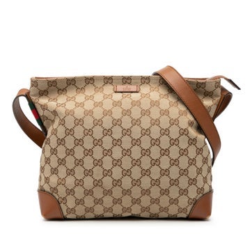 Calf Leather GG Canvas Web Crossbody