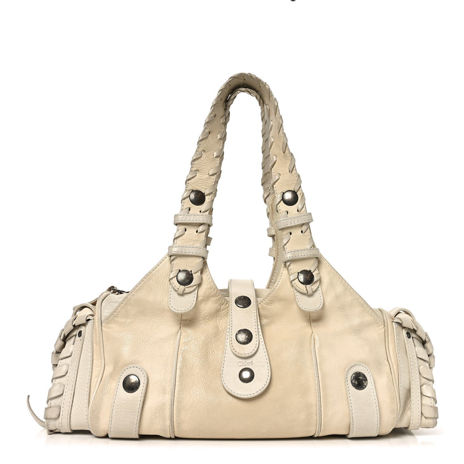 Chloe Chloe Calfskin Silverado Shoulder Bag Ivory