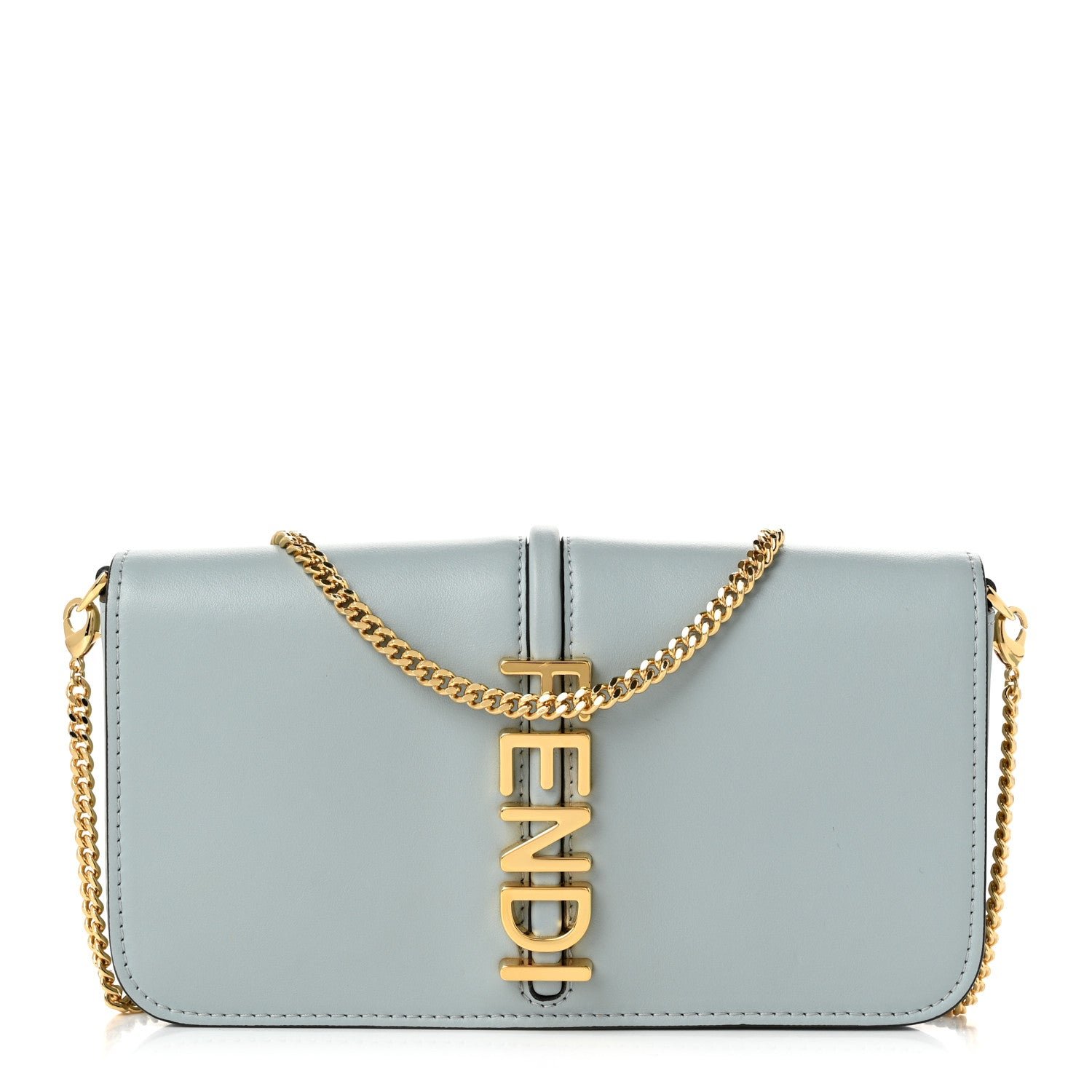 Fendi Vitello Grace Matte Fendigraphy Wallet on Chain Anice