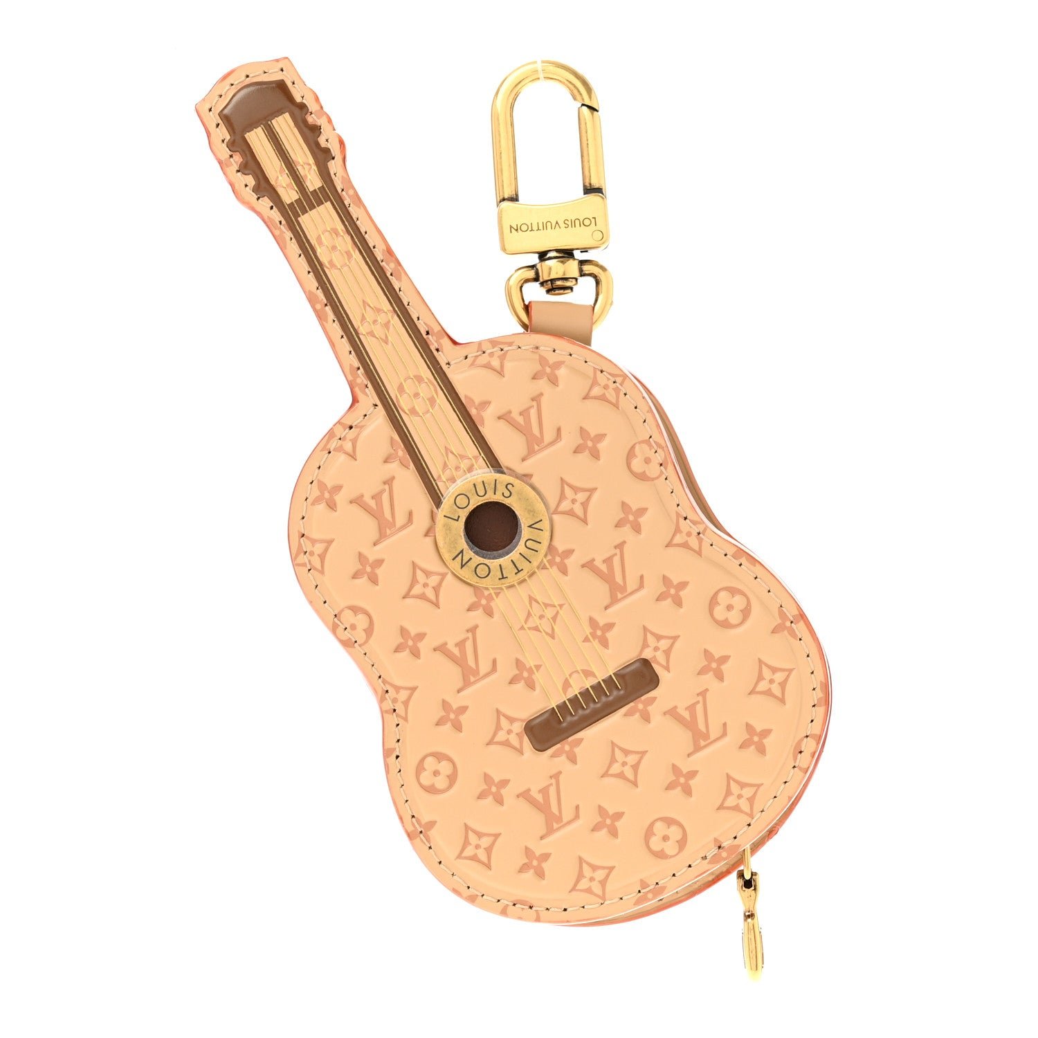 Louis Vuitton Monogram Calfskin Guitar Pouch Charm Bag Charm