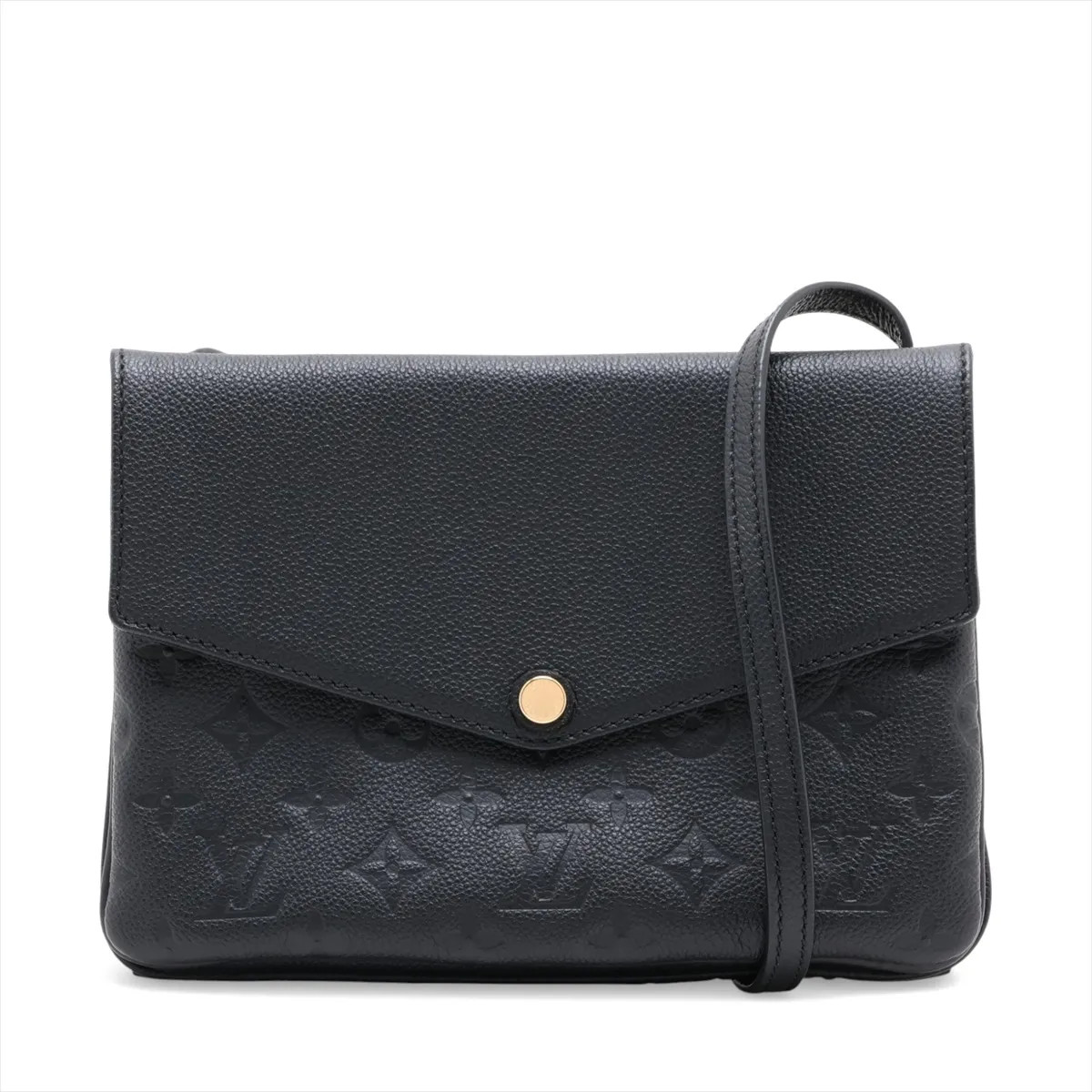 Louis Vuitton monogram empreinte Twice M50258 Black