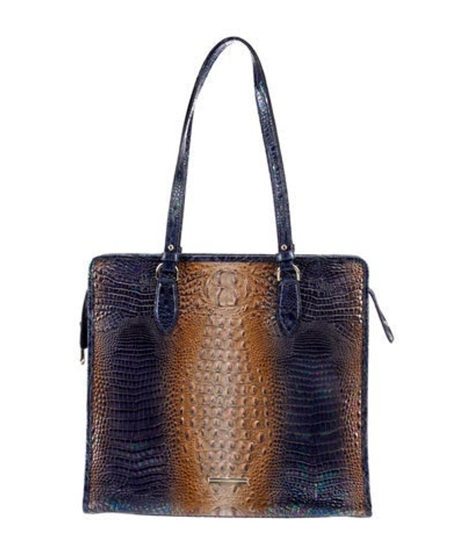 Brahmin Embossed Leather Tote