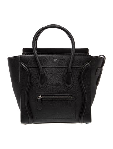 Celine Leather Luggage Micro