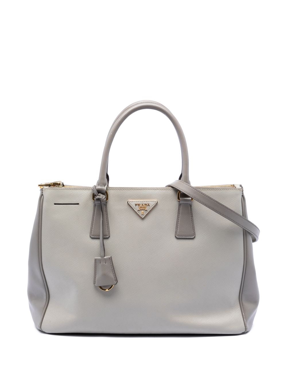 Prada 2013-2025 Medium Bicolor Saffiano Lux Galleria Double Zip satchel