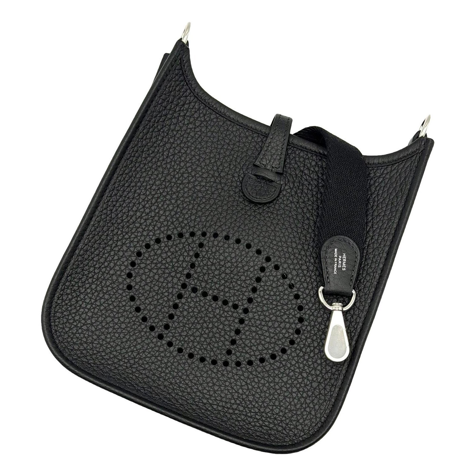 Hermes Mini Evelyne leather handbag