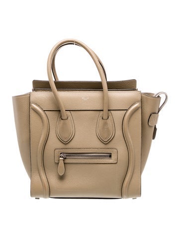 Celine Leather Luggage Micro