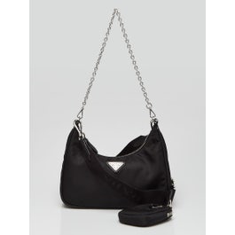 Prada Black Tessuto Nylon 2005 Re-Edition Shoulder Bag 1BH204