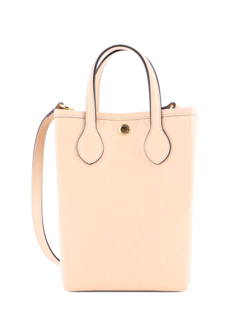 Vertical GG Embossed Leather Mini tote bag