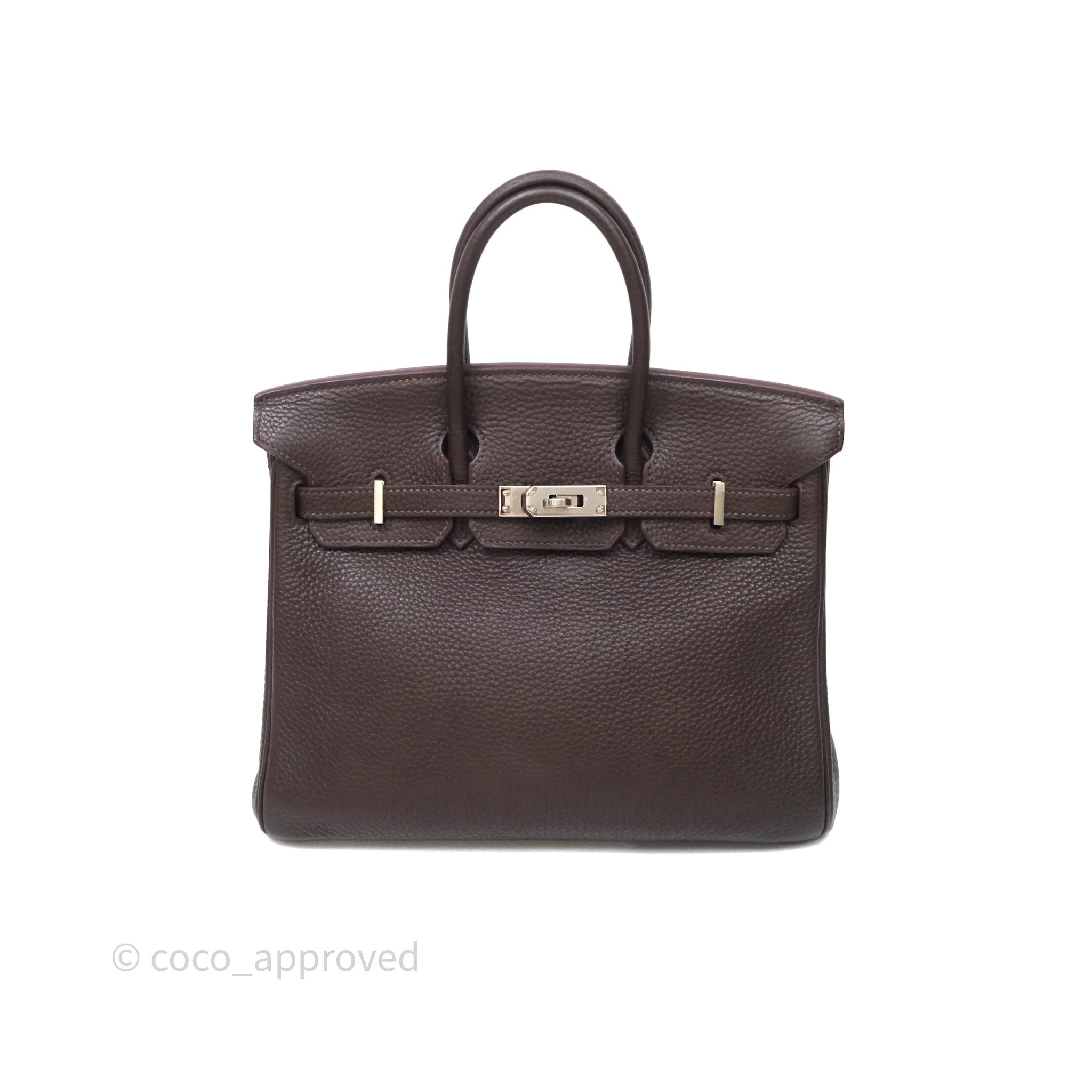 Hermès Birkin 25 Ebene 46 Togo Palladium Hardware