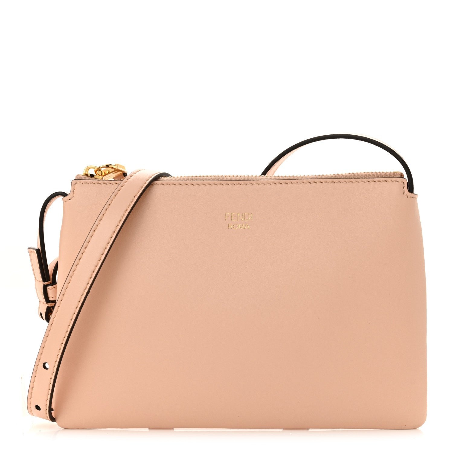 Fendi Nappa Mini Crossbody Pouch Light Rose