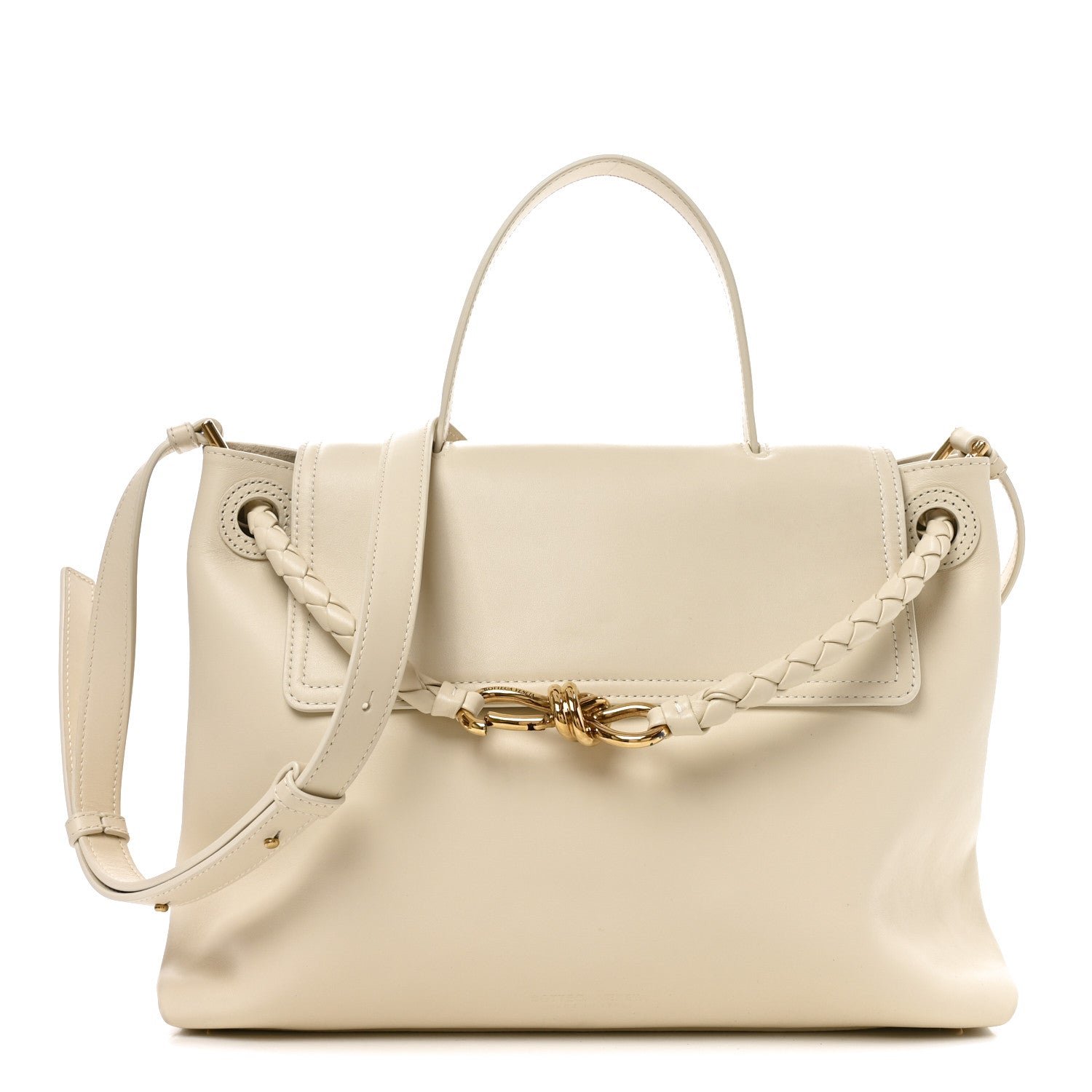 Bottega Veneta Silky Calfskin Medium Ciao Ciao Sea Salt