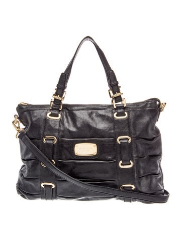 Leather Top Handle Bag