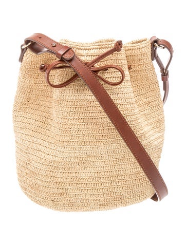 Raffia Bucket Bag