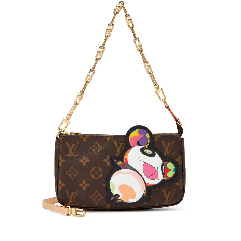 Louis Vuitton Takashi Murakami Brown Monogram Canvas Pochette Accessoires Gold Hardware, 2025